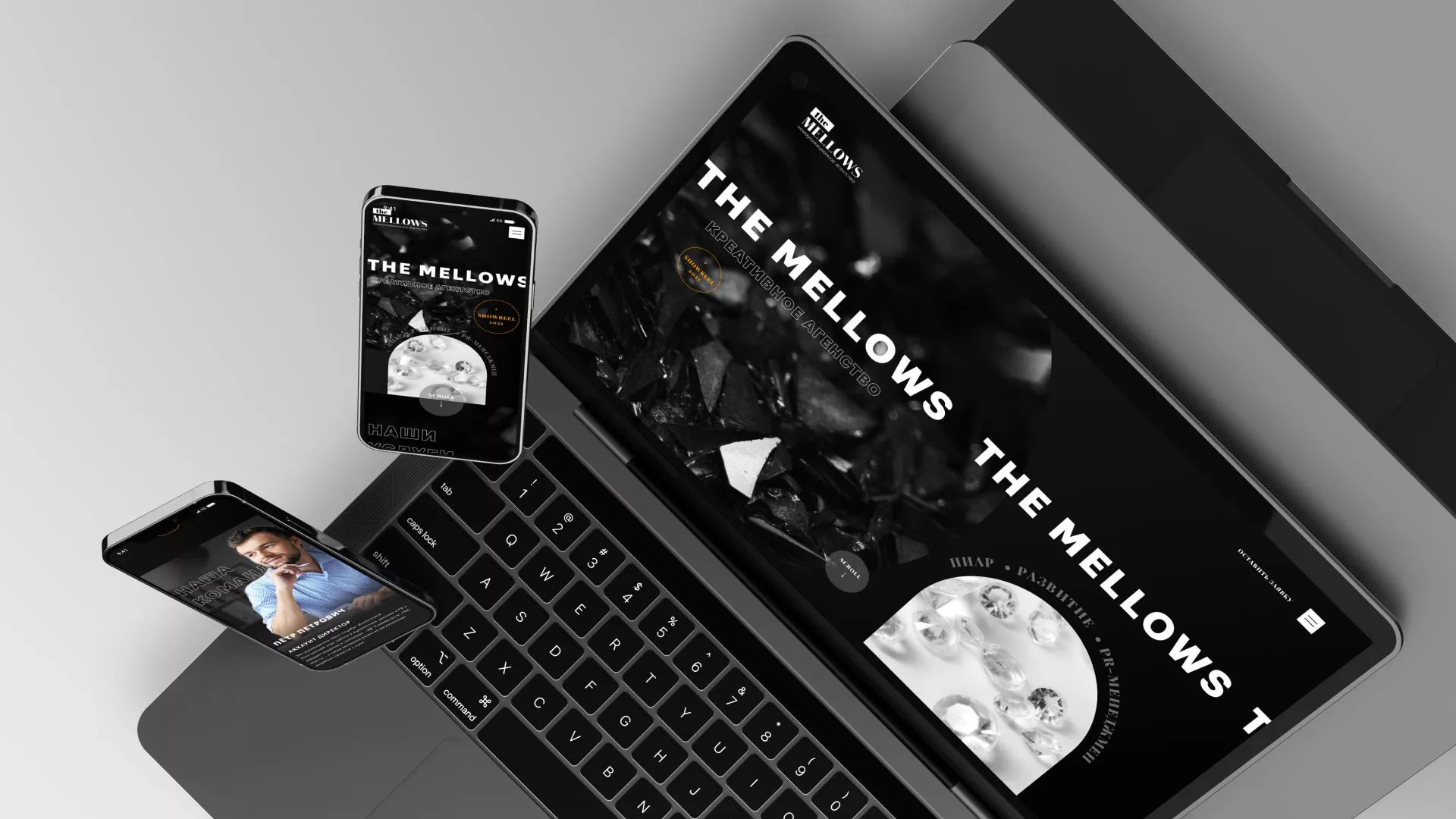 Разработка сайта креативного агентства «The Mellows» в Кусе